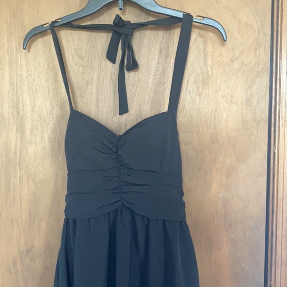 3/$27 Lily Rose black dress summer ties behind neck S jr - Picture 11 of 17